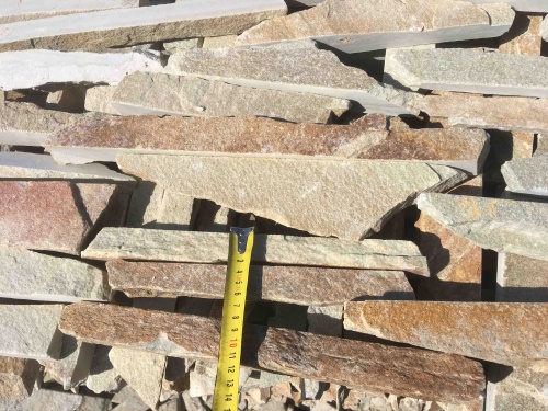 Горбушка златолит золотистый для облицовки купить в Коломне