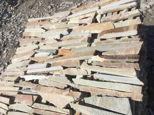 Горбушка златолит золотистый для облицовки купить в Коломне