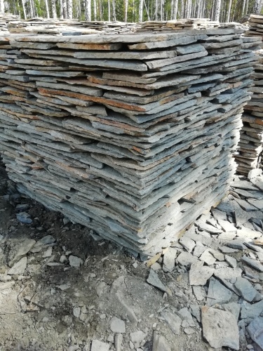 Плитняк златолит Уральский для цоколя, отмостки купить в Коломне